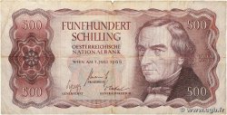 500 Schilling AUSTRIA 1965 P.139a