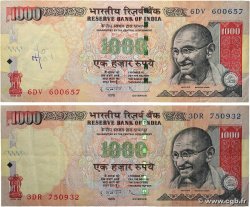 1000 Rupees Lot INDIA 2011 P.100t