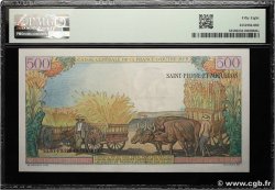 10 NF sur 500 Francs Pointe à Pitre SAINT PIERRE ET MIQUELON 1964 P.33a SPL