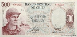 500 Escudos CHILI 1971 P.145