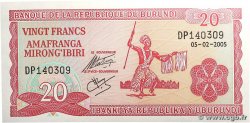 20 Francs BURUNDI 2005 P.27d