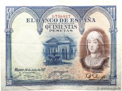 500 Pesetas ESPAGNE 1927 P.073c