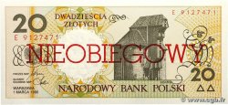 20 Zlotych POLOGNE 1990 P.168a