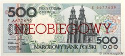 500 Zlotych POLOGNE 1990 P.172a