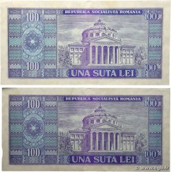 100 Lei Lot ROMANIA 1966 P.097a q.SPL