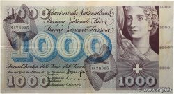 1000 Francs SWITZERLAND 1973 P.52l VF+