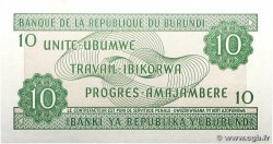 10 Francs BURUNDI 2005 P.33e UNC-
