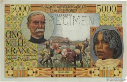 5000 Francs Spécimen MADAGASCAR 1950 P.049as SUP