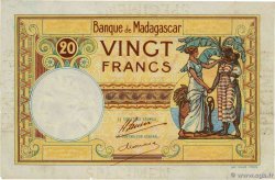 20 Francs Épreuve MADAGASCAR 1937 P.037s TTB+