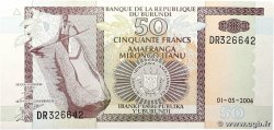 50 Francs BURUNDI 2006 P.36f UNC