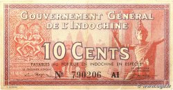 10 Cents INDOCHINE FRANÇAISE 1939 P.085c