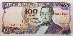 100 Pesos Oro COLOMBIE 1980 P.418c SPL