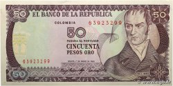 50 Pesos Oro COLOMBIE 1983 P.422b SPL