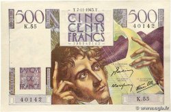 500 Francs CHATEAUBRIAND FRANCE 1945 F.34.03