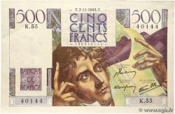500 Francs CHATEAUBRIAND FRANCE 1945 F.34.03