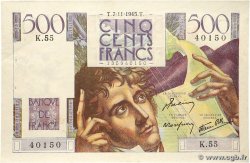 500 Francs CHATEAUBRIAND FRANCE 1945 F.34.03