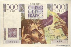 500 Francs CHATEAUBRIAND FRANCE 1945 F.34.03