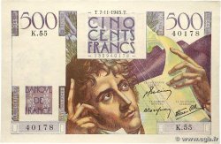 500 Francs CHATEAUBRIAND FRANCE 1945 F.34.03
