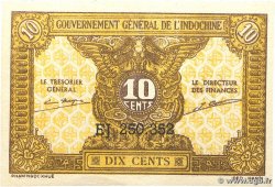 10 Cents INDOCHINE FRANÇAISE 1942 P.089a
