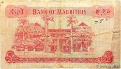 10 Rupees MAURITIUS 1967 P.31c VG