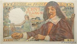 100 Francs DESCARTES FRANCE 1942 F.27.01