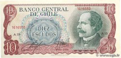 10 Escudos CILE 1970 P.142 SPL+