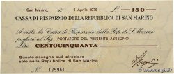 150 Lire SAN MARINO 1976 PS.101