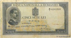 500 Lei ROUMANIE 1936 P.042b