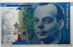 50 Francs SAINT-EXUPÉRY Épreuve FRANCIA 1984 NE.1989 FDC
