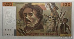 100 Francs DELACROIX imprimé en continu FRANCE 1993 F.69bis.08 pr.NEUF