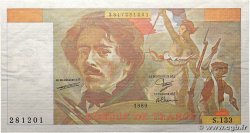 100 Francs DELACROIX modifié Fauté FRANCE 1989 F.69.13a
