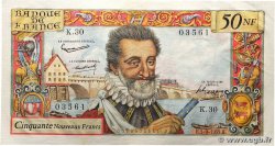 50 Nouveaux Francs HENRI IV FRANCE 1959 F.58.03