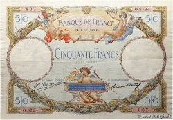 50 Francs LUC OLIVIER MERSON FRANCE 1929 F.15.03