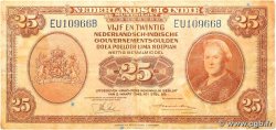 25 Gulden INDES NEERLANDAISES 1943 P.115a