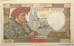 50 Francs JACQUES CŒUR FRANCE 1942 F.19.19