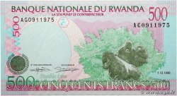 500 Francs RUANDA 1998 P.26b FDC