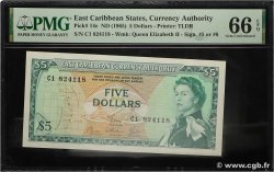 5 Dollars CARAÏBES 1965 P.14e