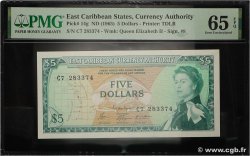 5 Dollars EAST CARIBBEAN STATES 1965 P.14g