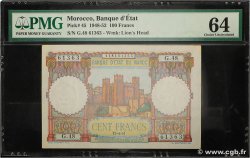 100 Francs MAROC 1951 P.45