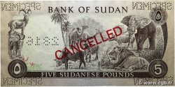 5 Pounds Spécimen SUDAN 1970 P.14as AU