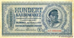 100 Karbowanez UKRAINE 1942 P.055