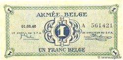 1 Franc BELGIQUE 1946 P.M1a TTB