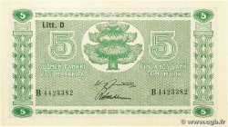 5 Markkaa FINLAND 1945 P.069a