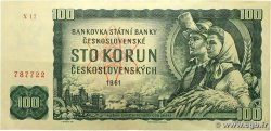 100 Korun CZECHOSLOVAKIA 1961 P.091i XF