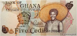 5 Cedis GHANA 1977 P.15b pr.NEUF