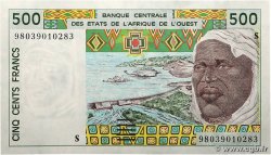 500 Francs WEST AFRICAN STATES 1998 P.910Sc XF+