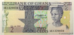 2 Cedis GHANA 1980 P.18b