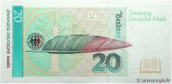 20 Deutsche Mark GERMAN FEDERAL REPUBLIC 1993 P.39b EBC+