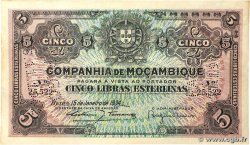 5 Libras MOZAMBIQUE Beira 1934 P.R32