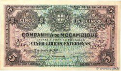5 Libras MOZAMBIQUE Beira 1934 P.R32